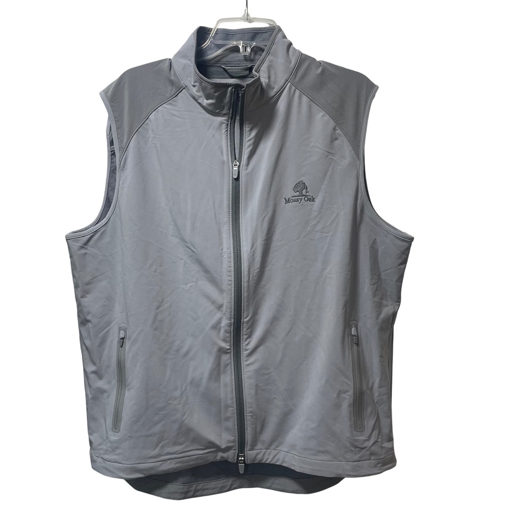 Peter Millar Crown Sport Mossy Oak Gray Performance Golf Vest Mens XL NWT